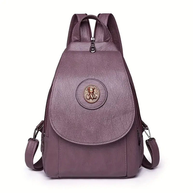 Leder Rucksack Retro Ziersiegel | Freizeitnutzung