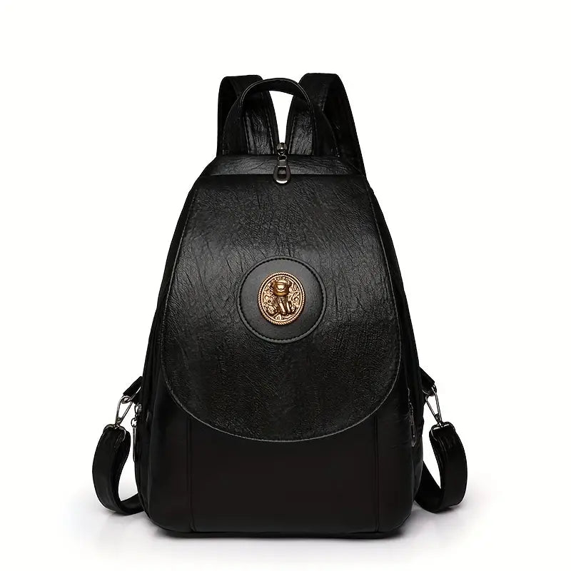 Leder Rucksack Retro Ziersiegel | Freizeitnutzung