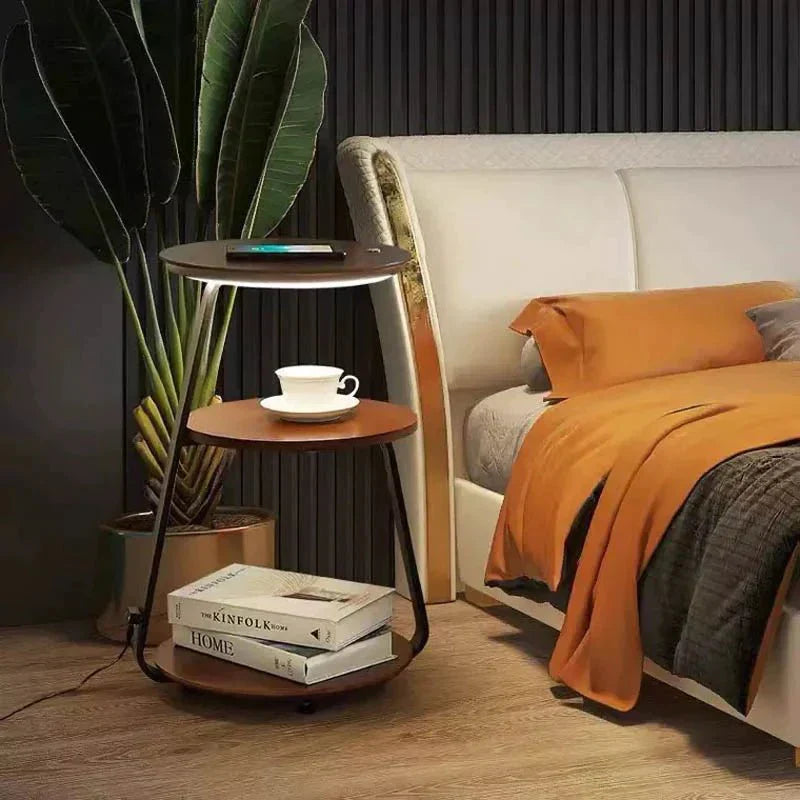 Lino | Moderner Beistelltisch mit Lampe