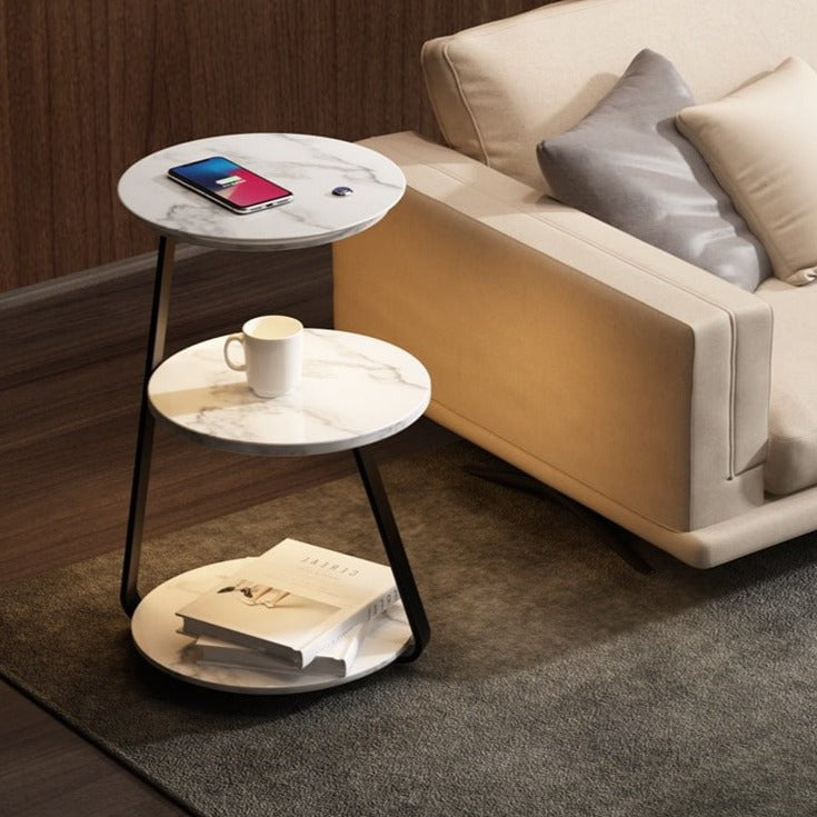 Lino | Moderner Beistelltisch mit Lampe