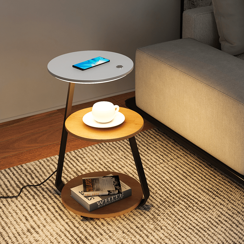 Lino | Moderner Beistelltisch mit Lampe