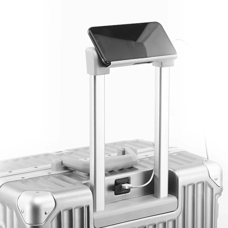 Lior | Hartschalenkoffer mit Aluminiumrahmen in Rillenoptik