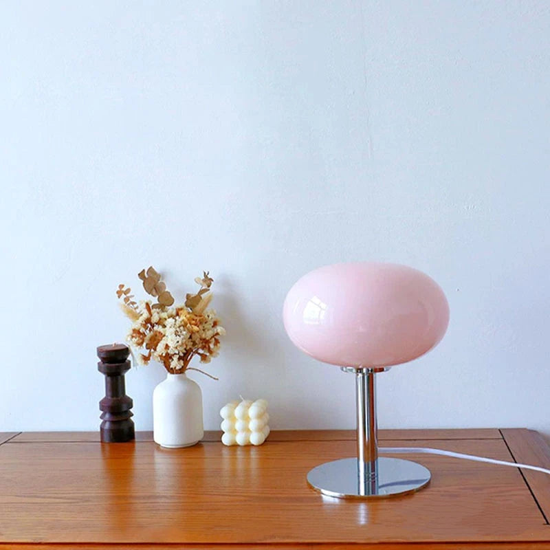 Nachttischlampe Glas Oval Modern | Schlafzimmer