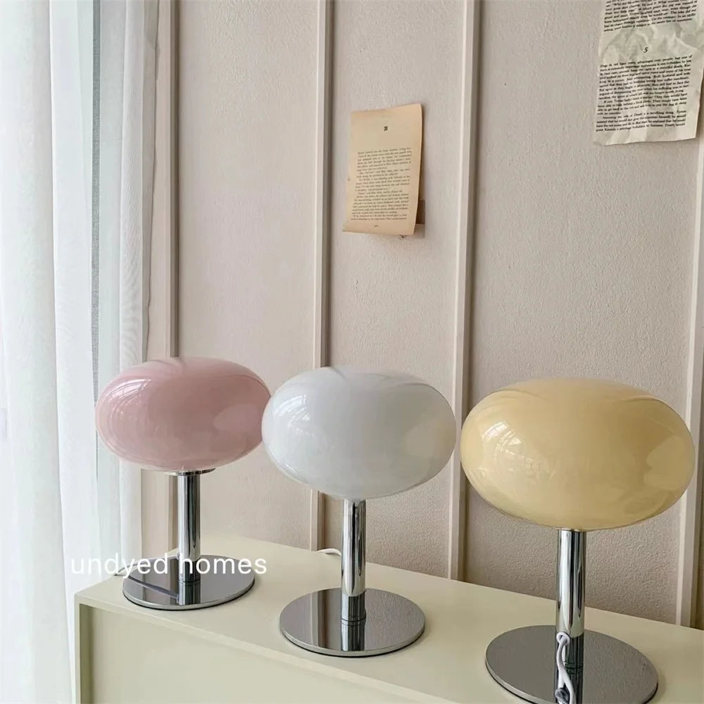 Nachttischlampe Glas Oval Modern | Schlafzimmer