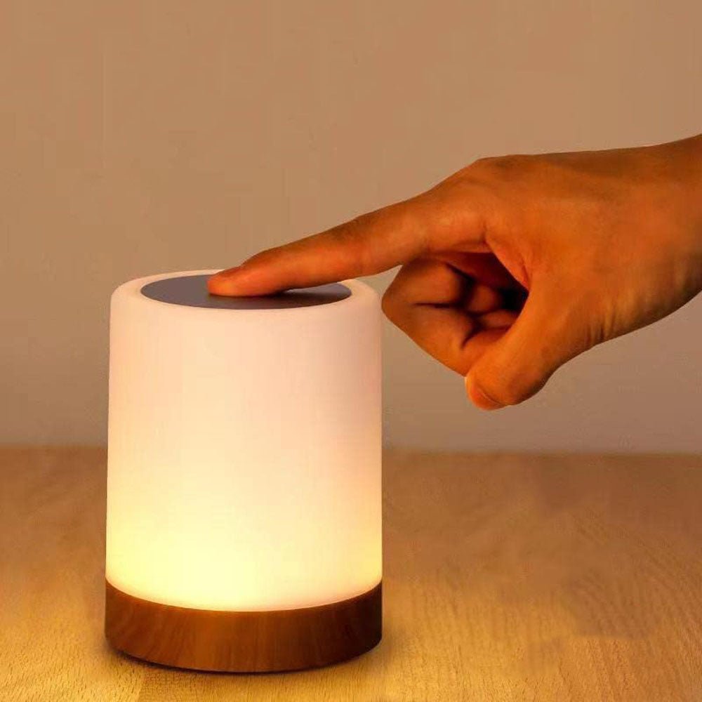 Nachttischlampe Holz Modern Touch | Schlafzimmer