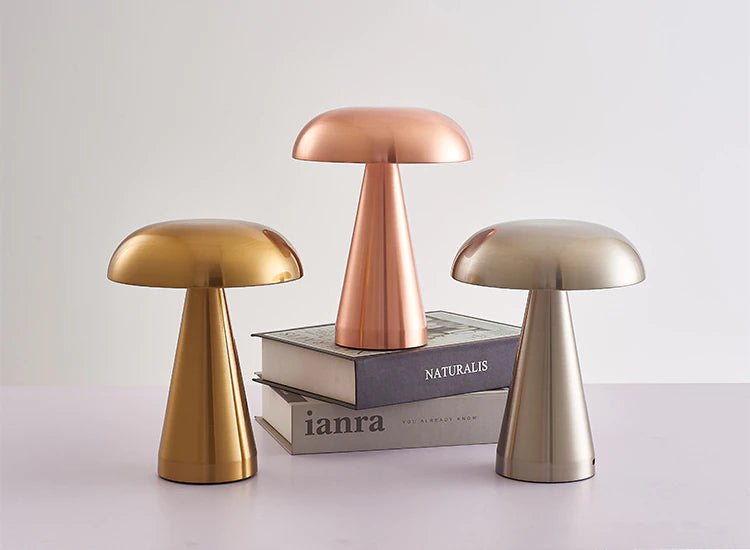 Nachttischlampe Metall Pilz Design Touch | Schlafzimmer