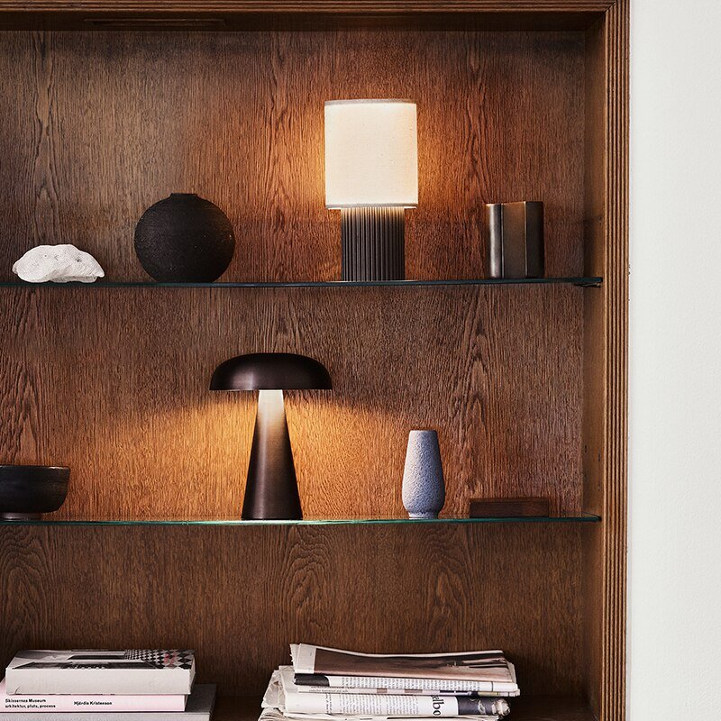 Nachttischlampe Metall Pilz Design Touch | Schlafzimmer