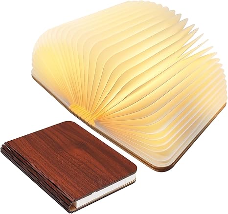 Nachttischlampe Modern Buchform Holz | Schlafzimmer