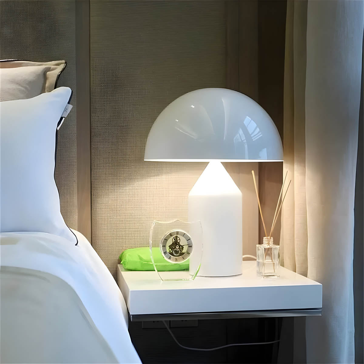 Nachttischlampe Modern Kuppelschirm | Schlafzimmer