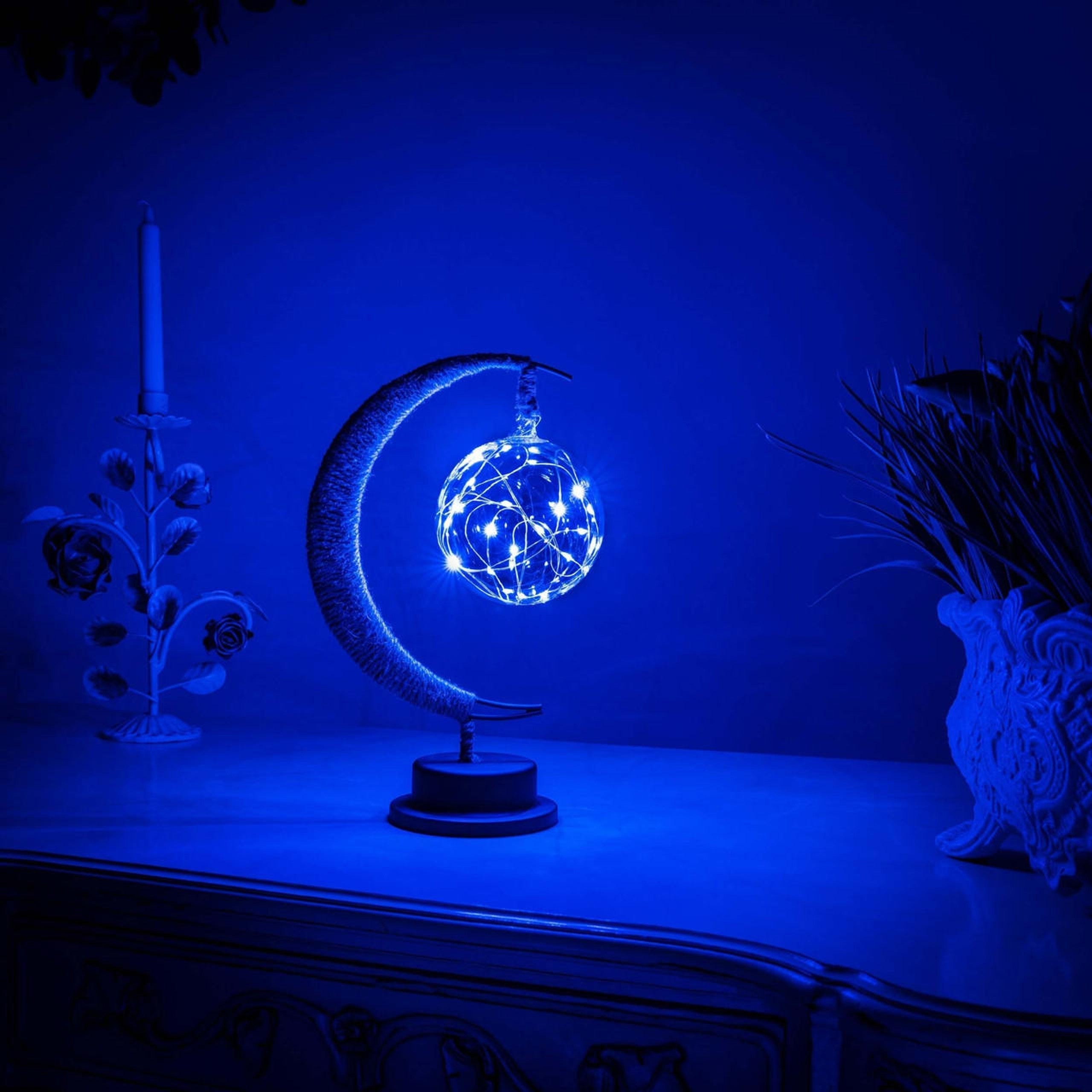Nachttischlampe Mond Design LED | Schlafzimmer