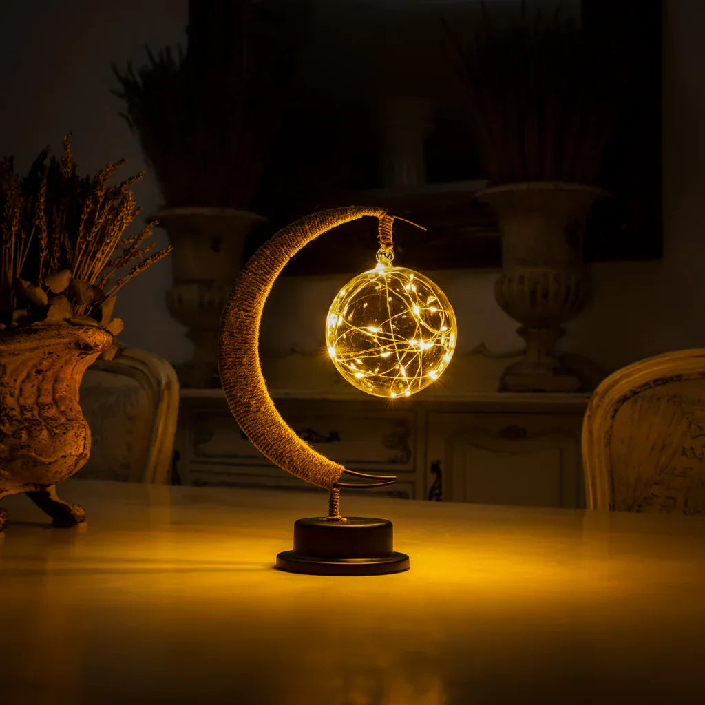 Nachttischlampe Mond Design LED | Schlafzimmer