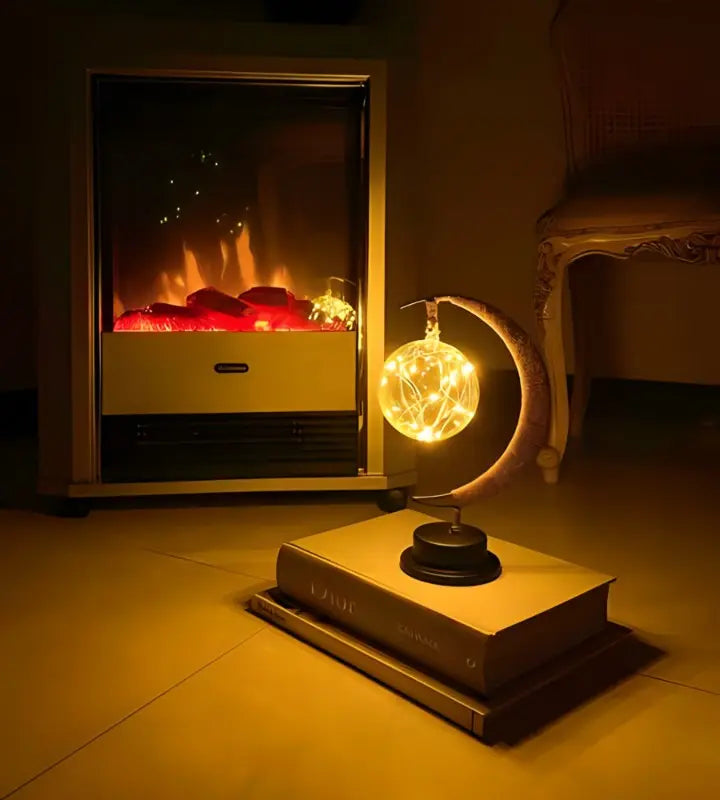 Nachttischlampe Mond Design LED | Schlafzimmer