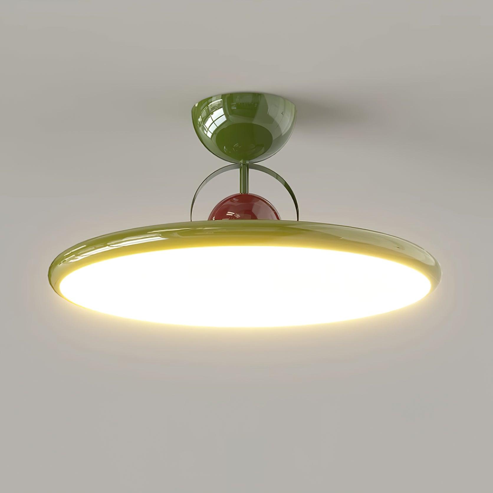 Nerio | Runde Deckenleuchte im Retro-Stil mit warmem LED-Licht