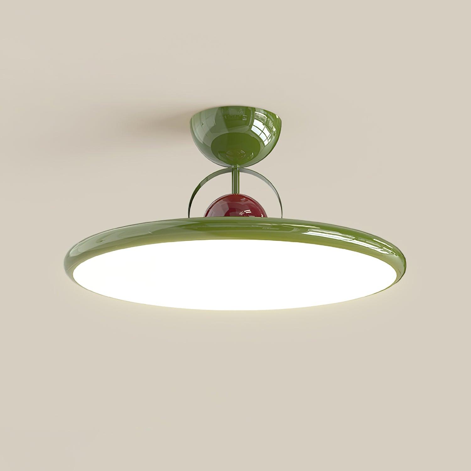Nerio | Runde Deckenleuchte im Retro-Stil mit warmem LED-Licht