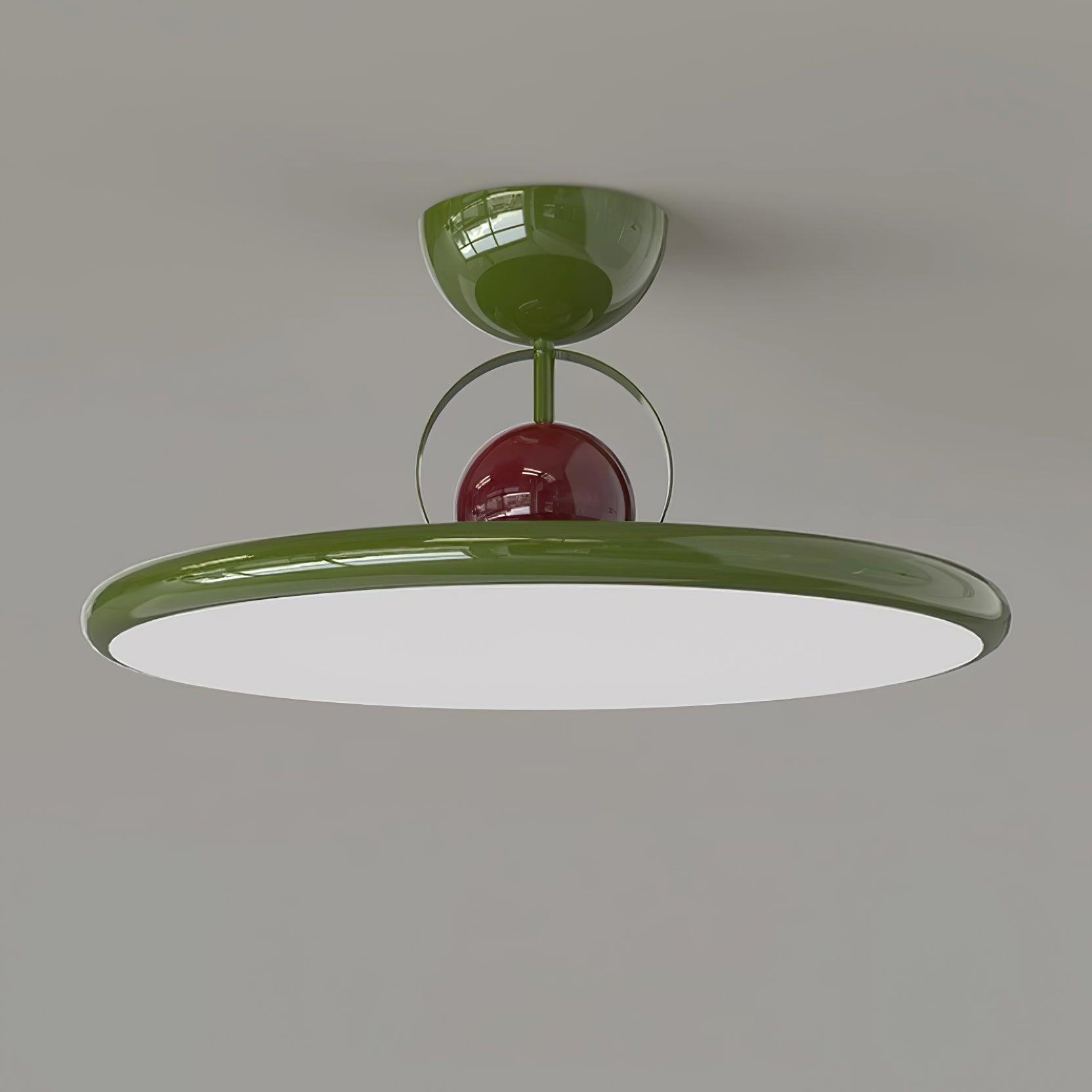 Nerio | Runde Deckenleuchte im Retro-Stil mit warmem LED-Licht