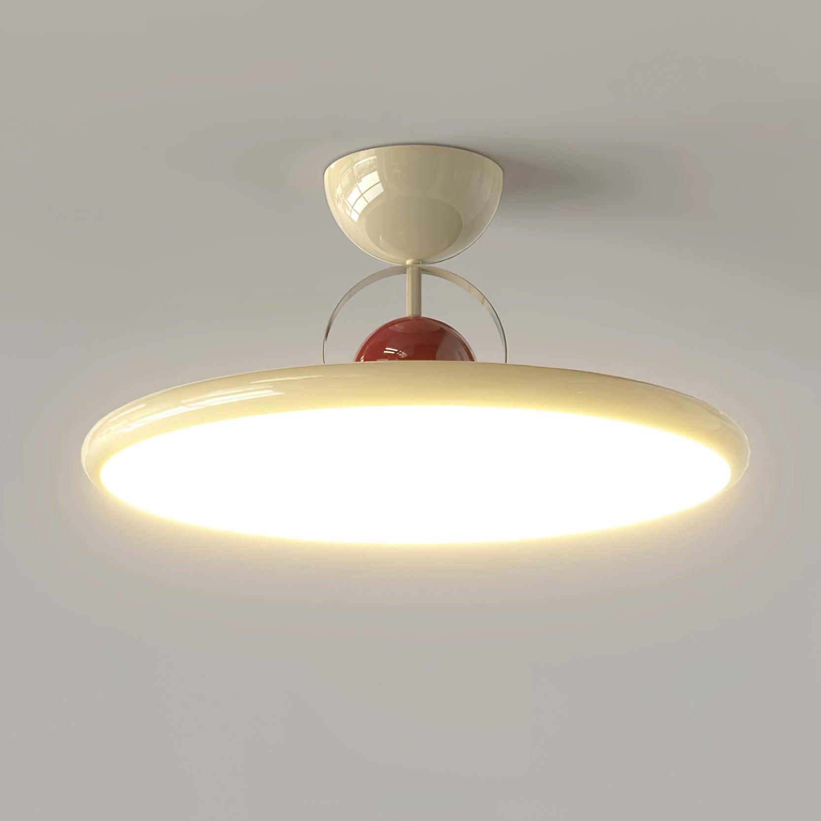 Nerio | Runde Deckenleuchte im Retro-Stil mit warmem LED-Licht
