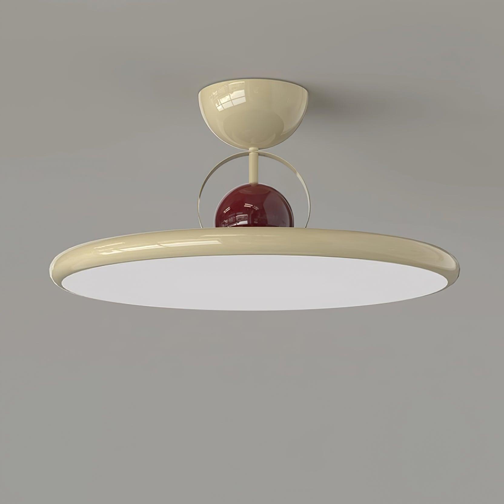 Nerio | Runde Deckenleuchte im Retro-Stil mit warmem LED-Licht