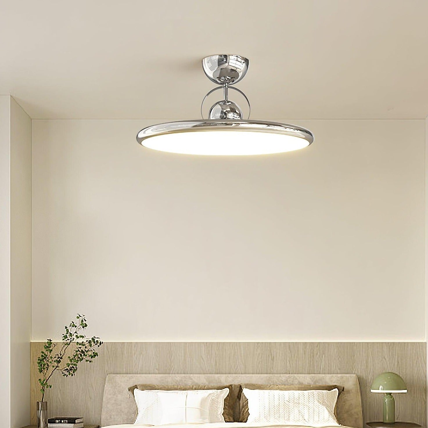 Nerio | Runde Deckenleuchte im Retro-Stil mit warmem LED-Licht
