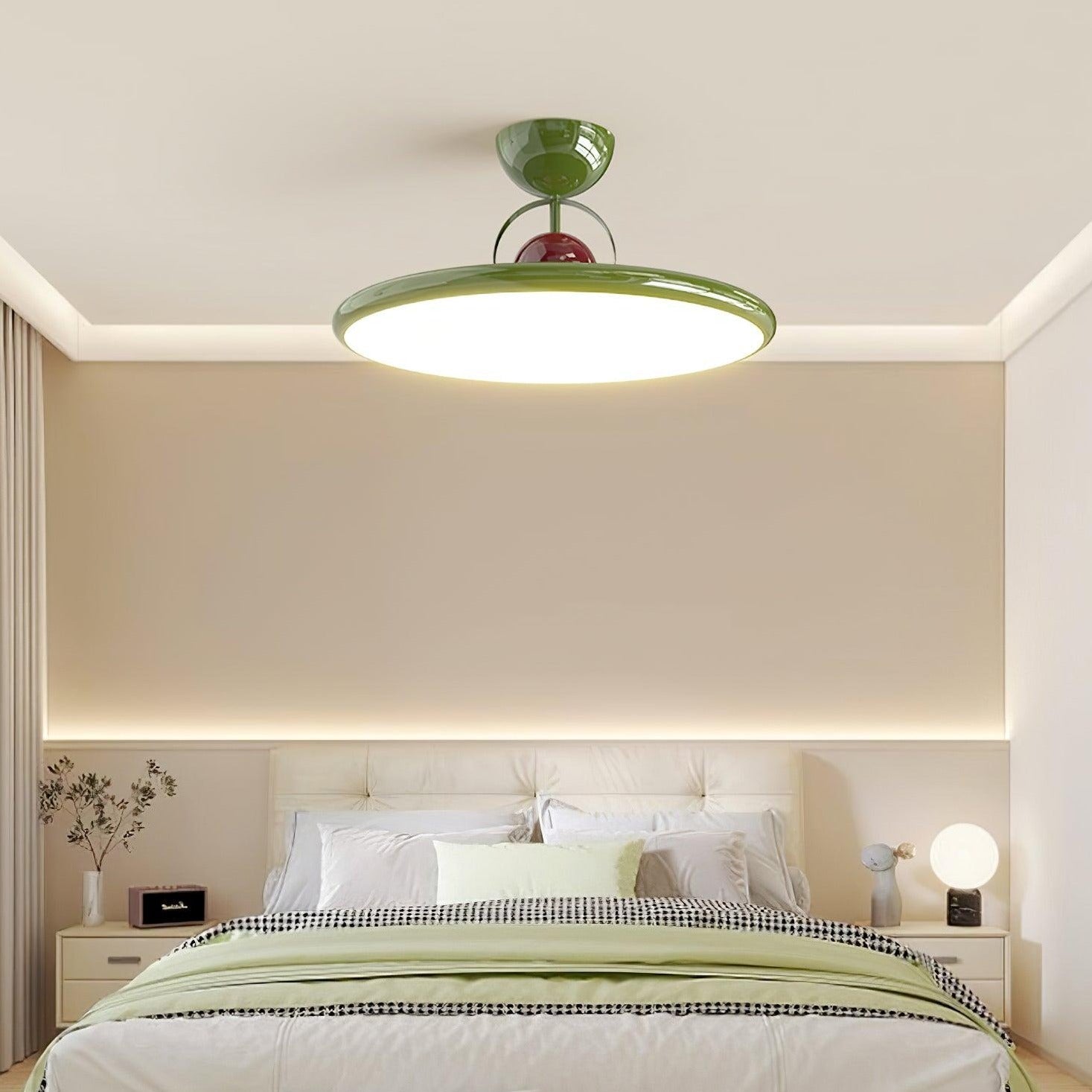 Nerio | Runde Deckenleuchte im Retro-Stil mit warmem LED-Licht