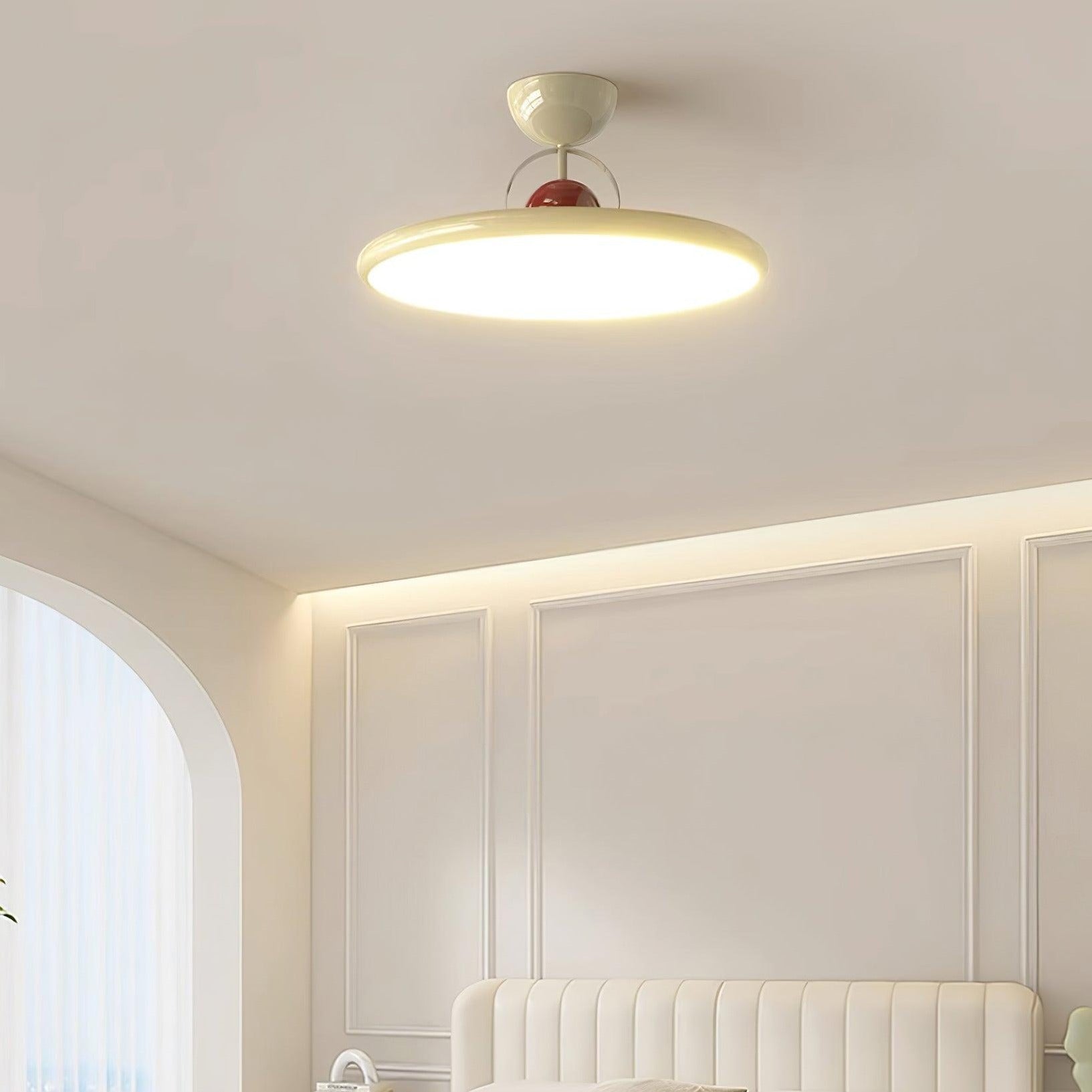 Nerio | Runde Deckenleuchte im Retro-Stil mit warmem LED-Licht