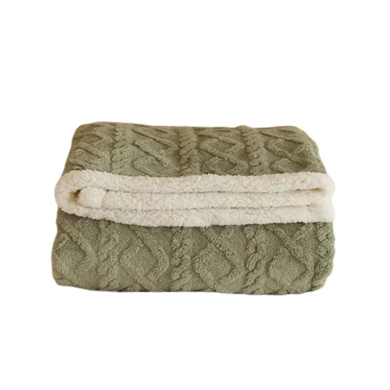 Niva | Flauschige Winterdecke mit Strukturmuster