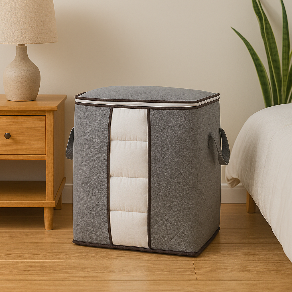 OrdnungsMax | Faltbare Transparente Kleidertasche | Schlafzimmer Organisation