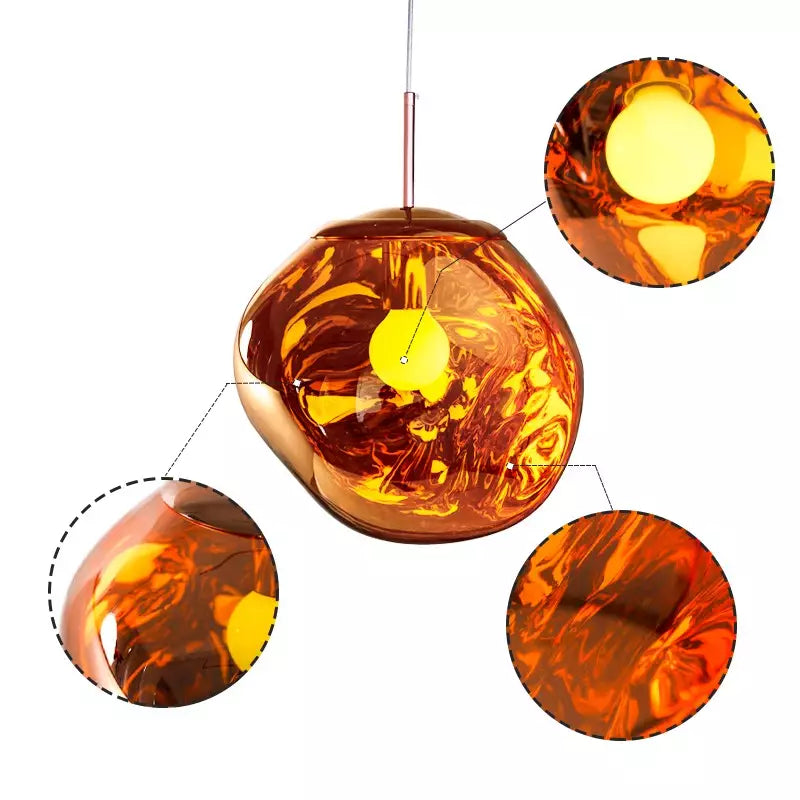 Pendelleuchte Glas Modern Design | Wohnzimmer