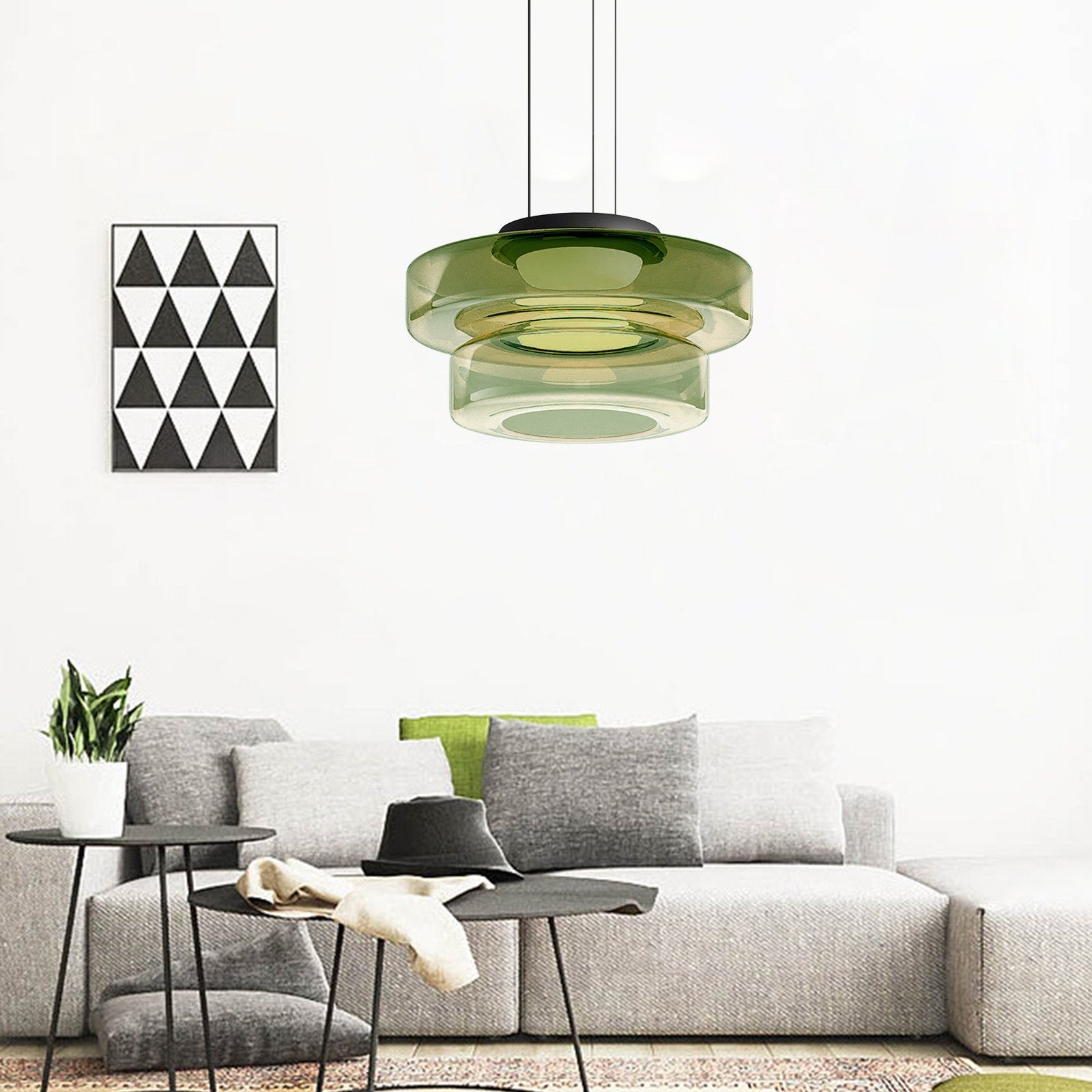 Pendelleuchte Modern Glasdesign | Wohnzimmer