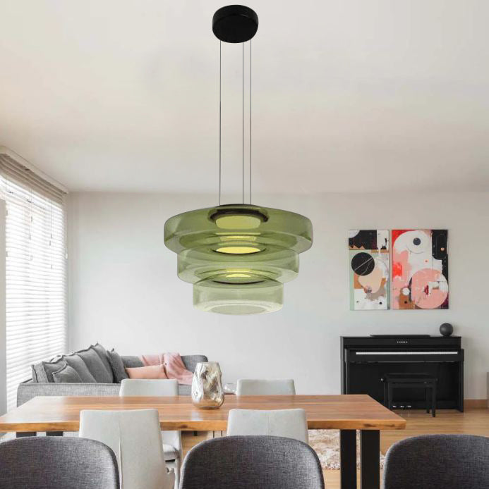 Pendelleuchte Modern Glasdesign | Wohnzimmer