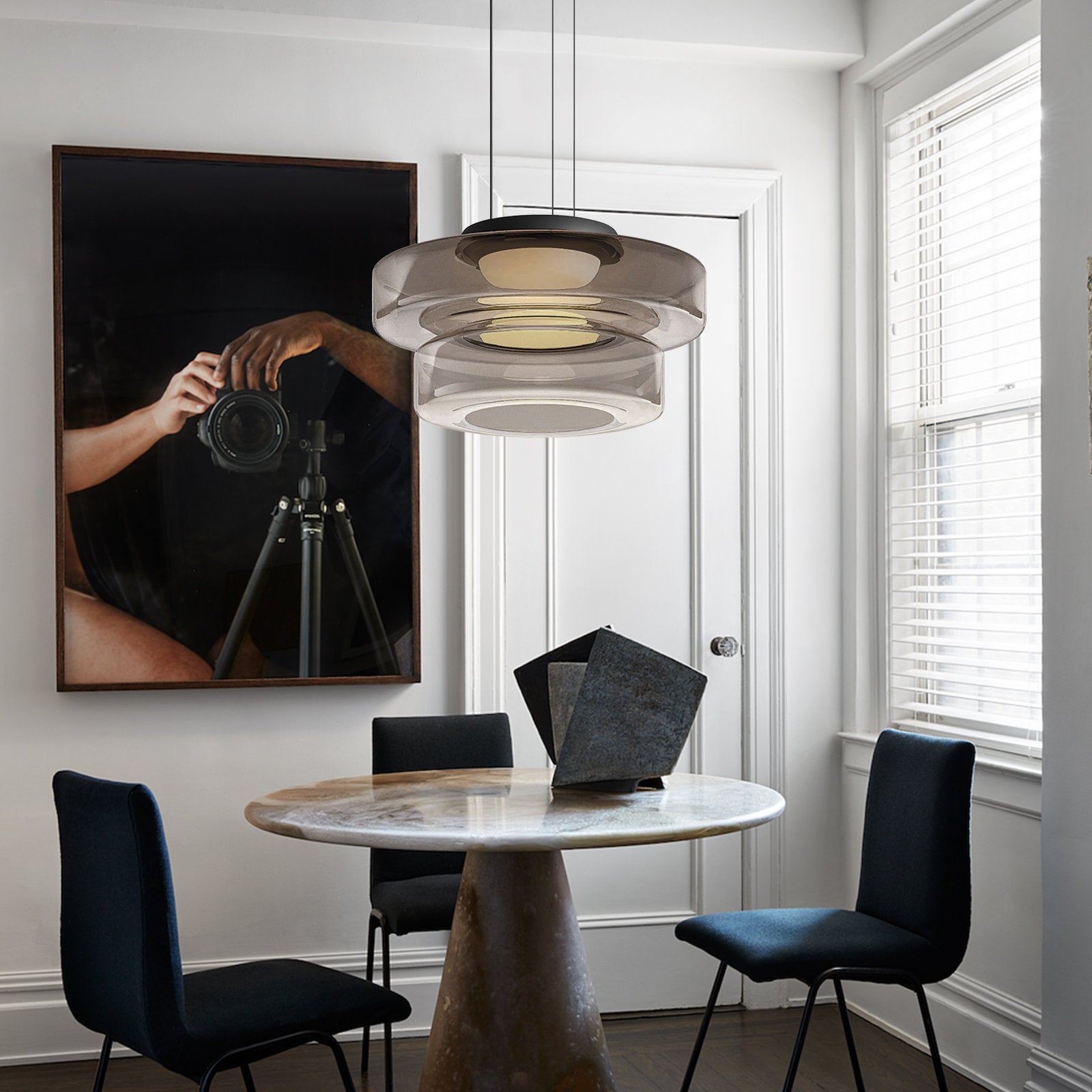 Pendelleuchte Modern Glasdesign | Wohnzimmer