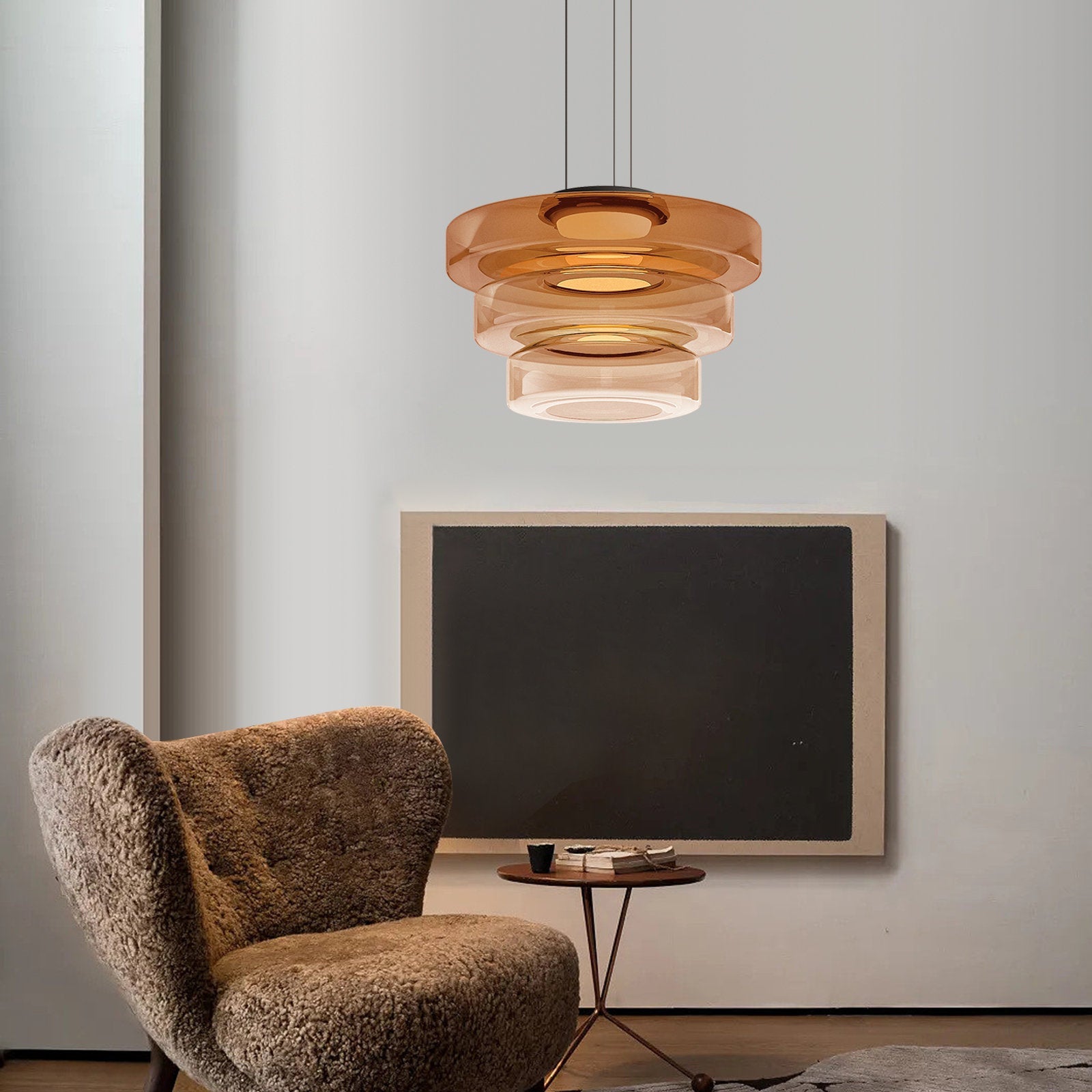Pendelleuchte Modern Glasdesign | Wohnzimmer