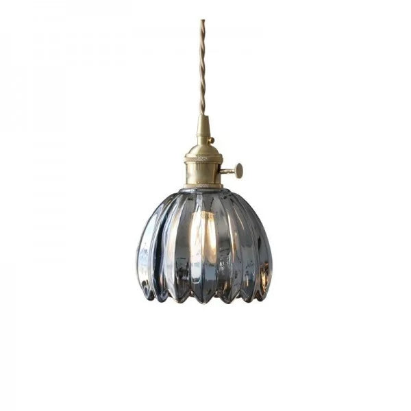 Pendelleuchte Retro Glas Schirm | Wohnzimmer