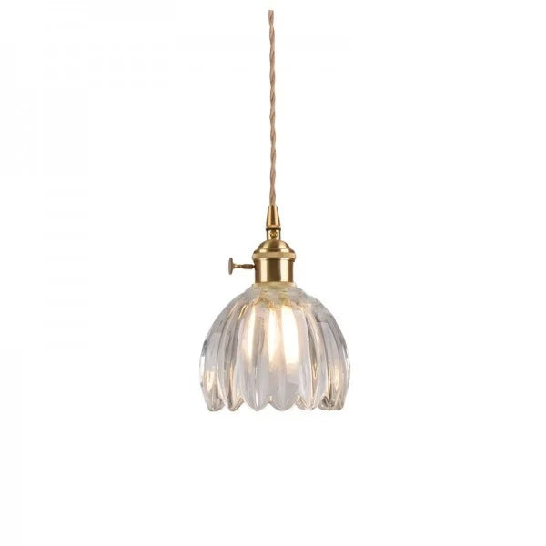 Pendelleuchte Retro Glas Schirm | Wohnzimmer