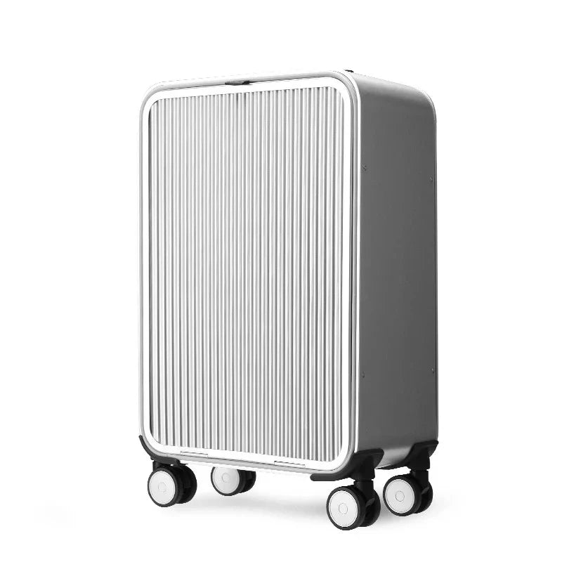 Rumi | Aluminium Hartschalenkoffer mit modernem Rillendesign