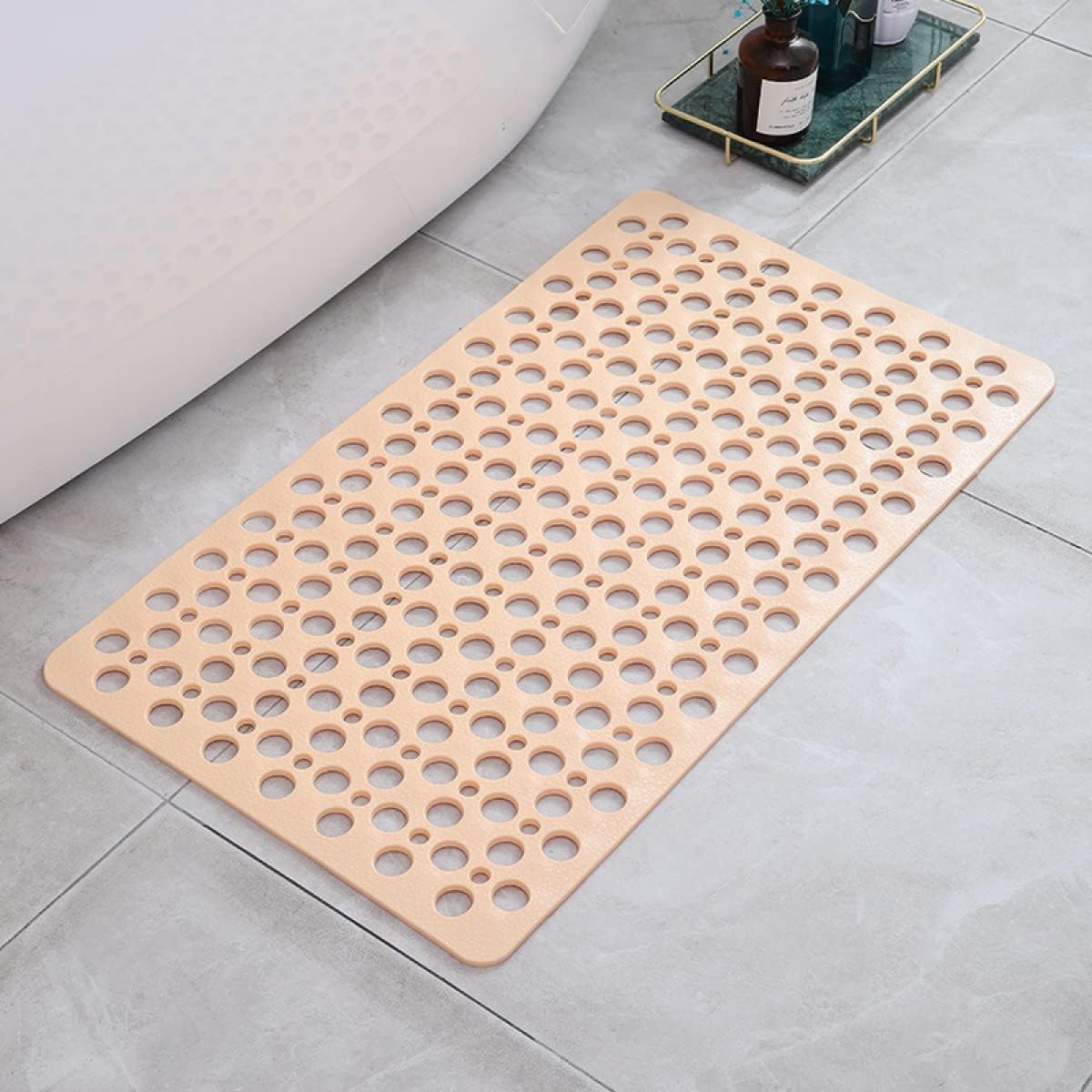 Rutschfeste Duschmatte | Anti-Rutsch Badematte mit Abflusslöchern