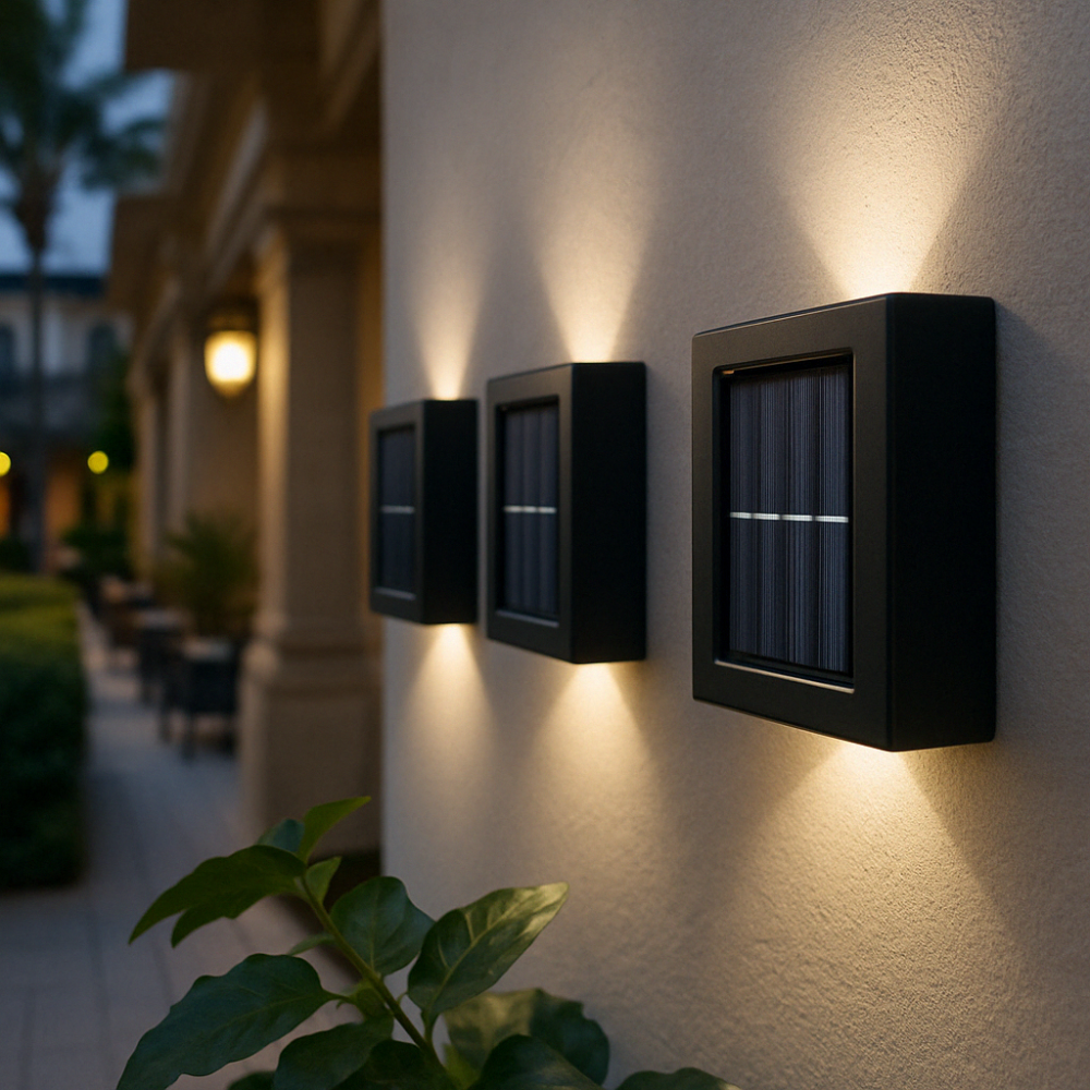 Ruvo | LED Solar-Wandleuchten für den Außenbereich