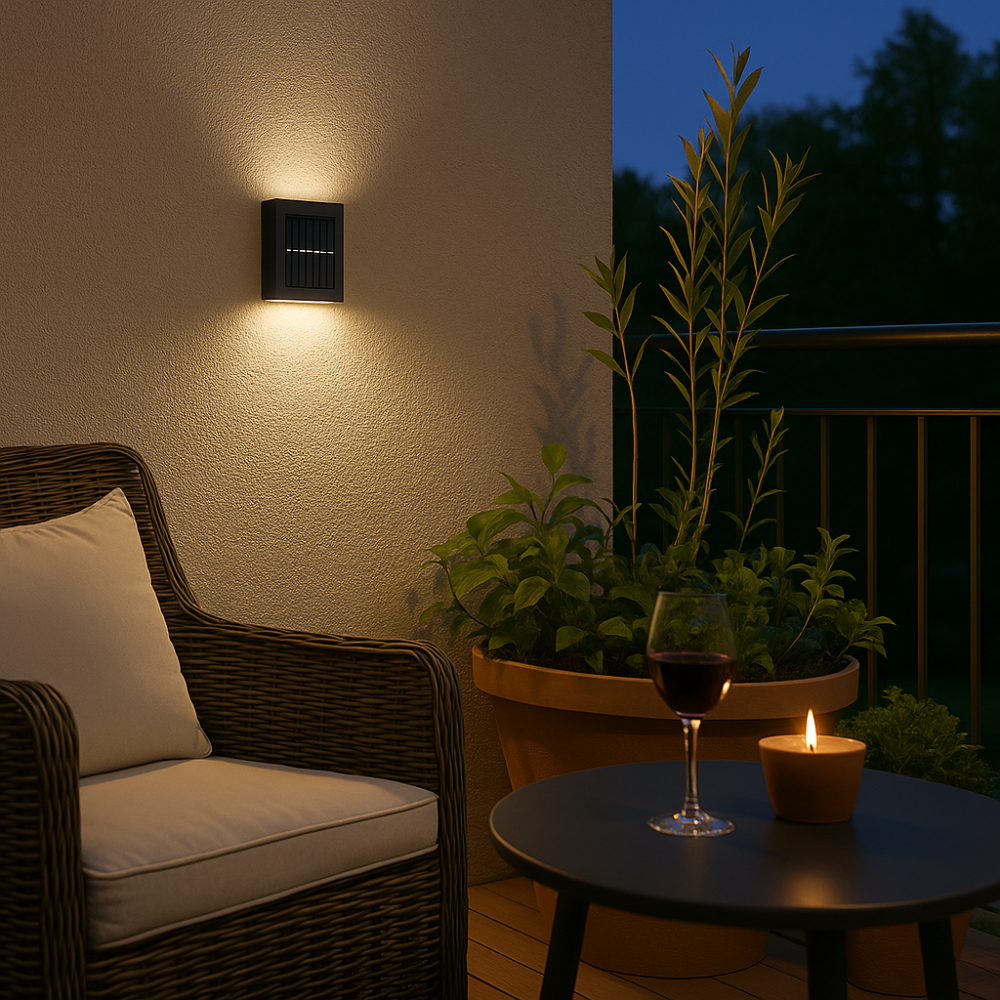 Ruvo | LED Solar-Wandleuchten für den Außenbereich