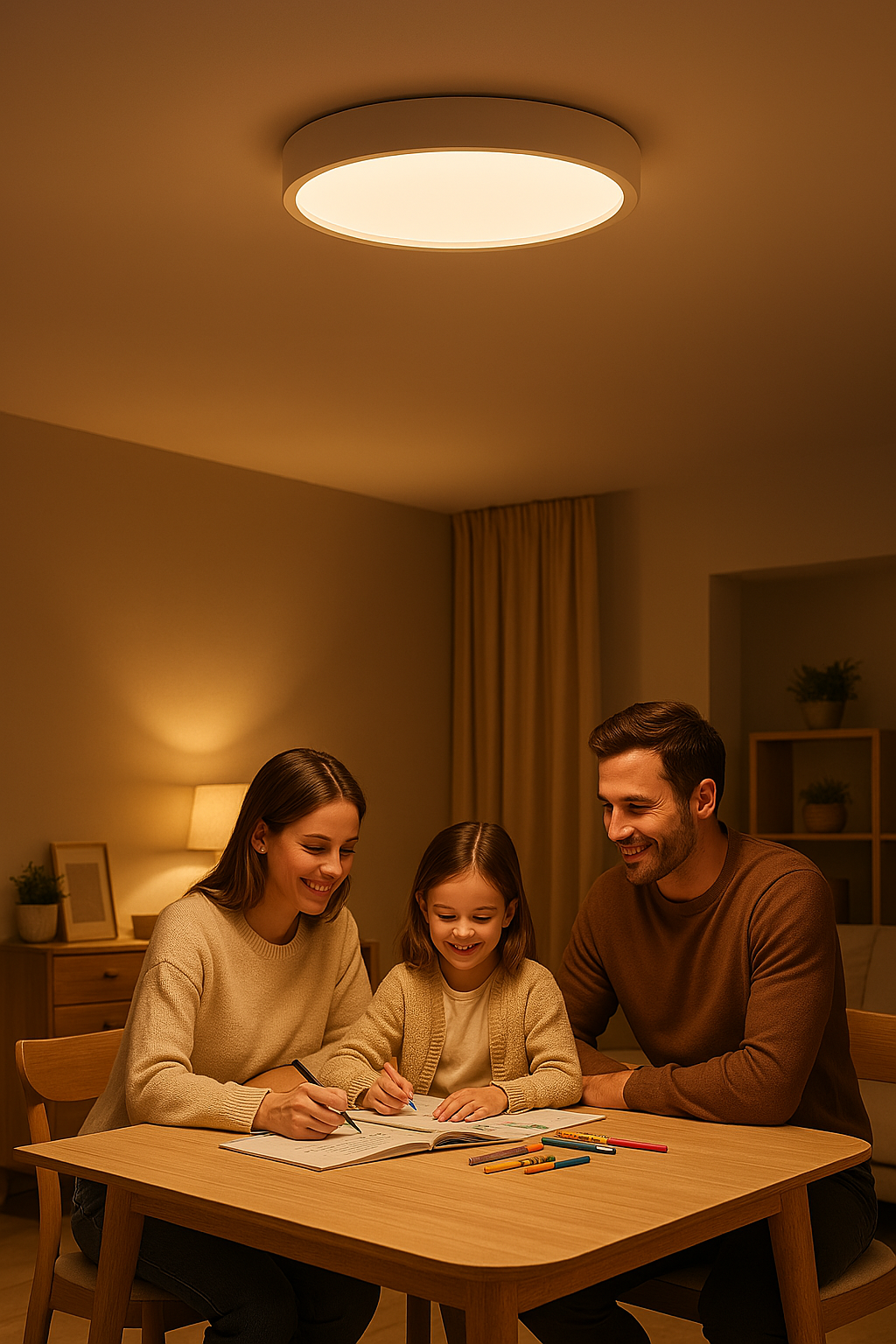 Sano | Runde LED-Deckenlampe im skandinavischen Design
