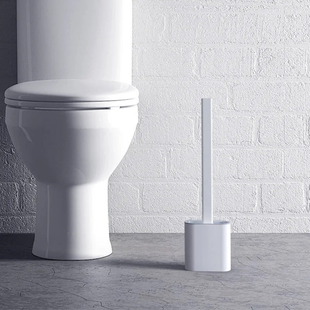 Silikon WC-Bürste mit Wandhalterung | Hygienisch & Flexibel