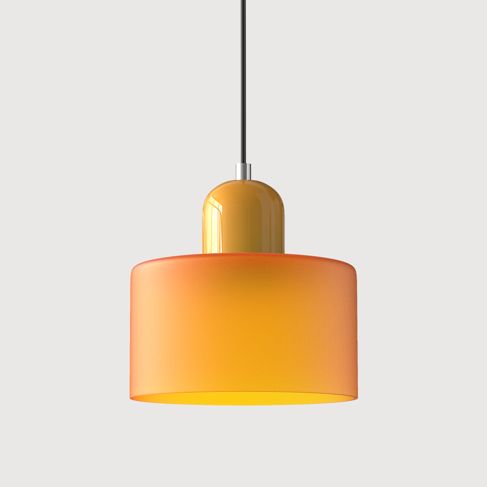 Siro | Farbige Glas Pendelleuchte im Bauhaus-Stil