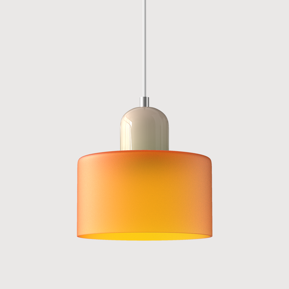 Siro | Farbige Glas Pendelleuchte im Bauhaus-Stil