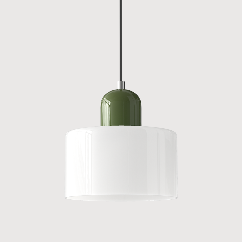 Siro | Farbige Glas Pendelleuchte im Bauhaus-Stil