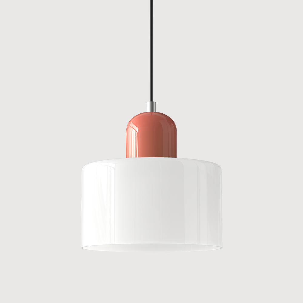 Siro | Farbige Glas Pendelleuchte im Bauhaus-Stil