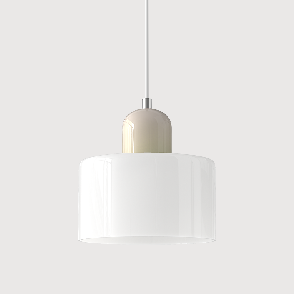 Siro | Farbige Glas Pendelleuchte im Bauhaus-Stil