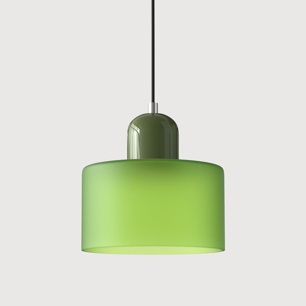 Siro | Farbige Glas Pendelleuchte im Bauhaus-Stil
