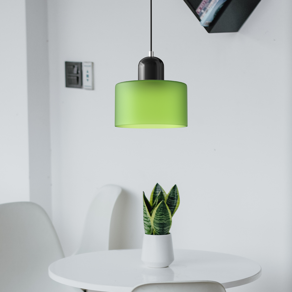 Siro | Farbige Glas Pendelleuchte im Bauhaus-Stil