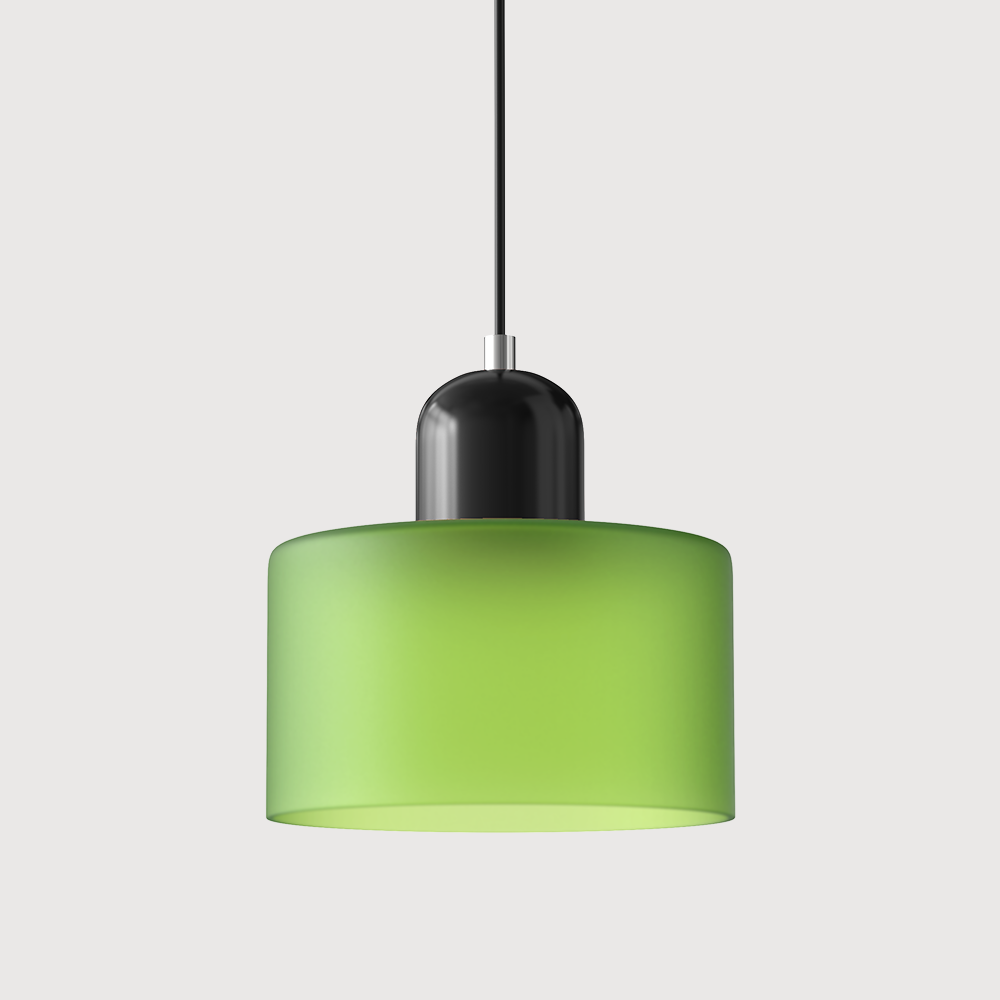 Siro | Farbige Glas Pendelleuchte im Bauhaus-Stil