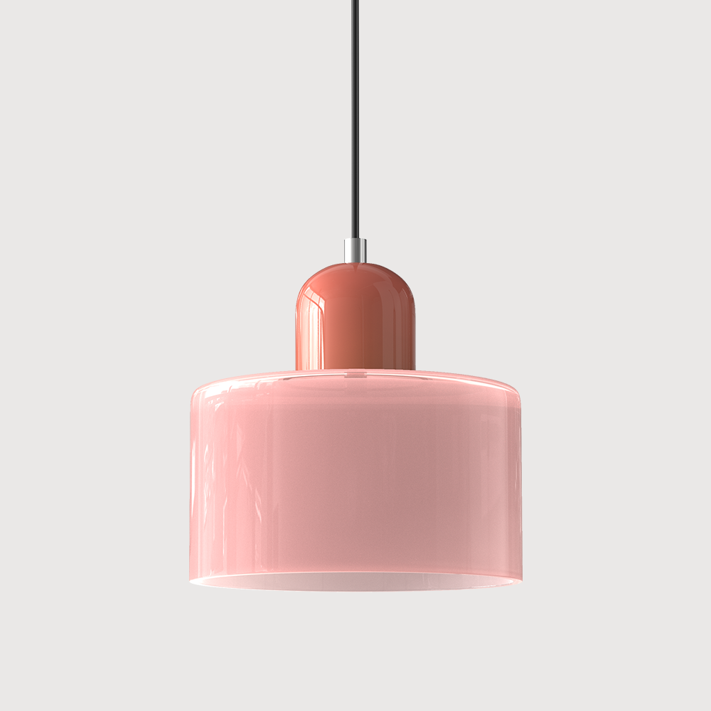 Siro | Farbige Glas Pendelleuchte im Bauhaus-Stil