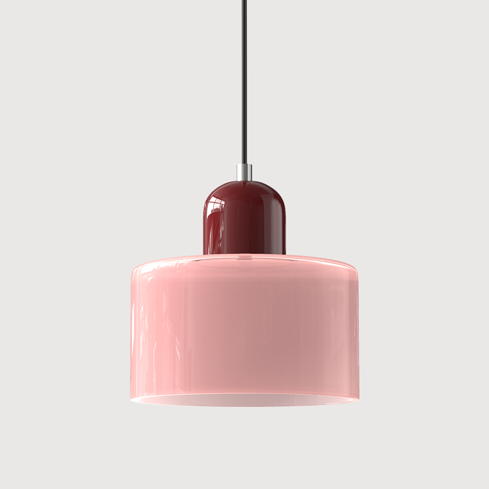Siro | Farbige Glas Pendelleuchte im Bauhaus-Stil