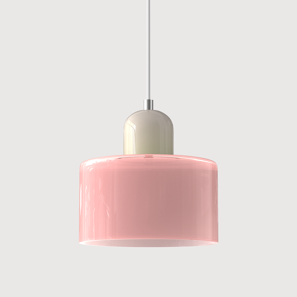Siro | Farbige Glas Pendelleuchte im Bauhaus-Stil
